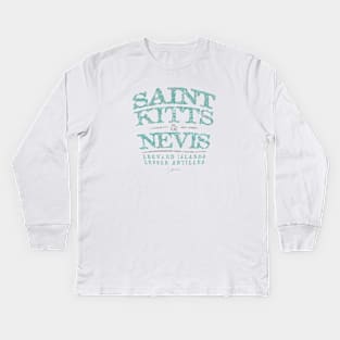 Saint Kitts & Nevis, Leeward Islands, Lesser Antilles Kids Long Sleeve T-Shirt